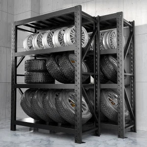 Adjustable 5-Layer Medium Duty Steel Boltless Warehouse Storage Rack with Powder Coated