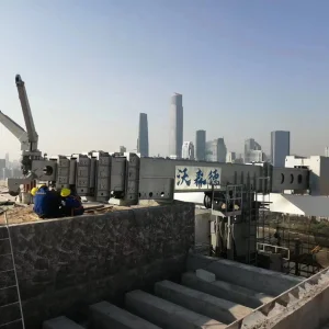 Telescopic Boom/Worthy Building Maintenance System Window Cleaning for High Rise Roof Track