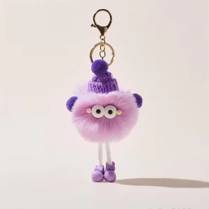 High Quality Customizable Animal Plush Keychains Wholesale Factory Rings with Logo Plushie Keychain Toys