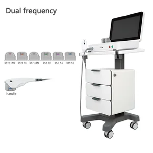 Hot Sale 10D SMAS 6 Cartridges 4&amp;7 Dual Frequency Face Lift Equipment Painless Skin Rejuvenation Anti-aging Hifu Machine
