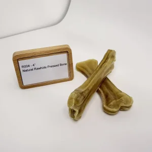 Natural Rawhide Pressed Bone 4 Inch