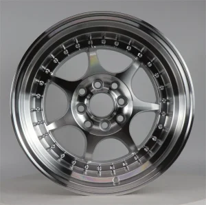 New Design 15 Inch Silver Spare Part Auto Accessories Deep Dish Racing Forged Rims for Luxury Cars PCD 4/5/8/10X100-114.3
