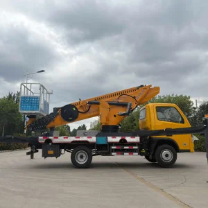 High Quality 32m Pickup Truck Mounted Aerial Work Platform Insulated Bucket with Telescopic Boom Truck