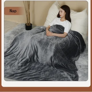 Hot Sell Home Electric Heating Blanket Warm Fleece Smart Heated Blanket with Controller