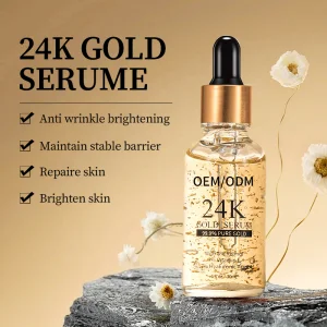 24K Gold Face Serum Repair and Protect Your Skin Essence with Retinol and Vitamin E