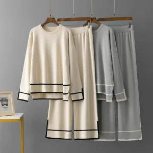 Wholesale Fashion Casual Breathable Loose Flared Wide Leg Sweatpants for Women