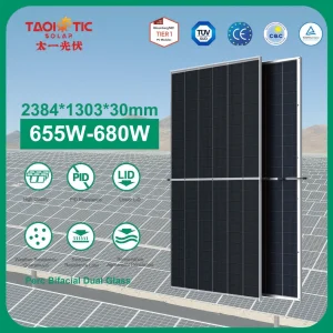 Módulo Solar Fotovoltaico de Doble Cristal de Alta Eficiencia 655-680W Perc Chn-680-PC-Dg