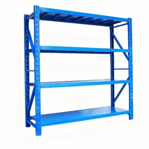 Adjustable Medium Industrial 4 Layers Shelf Laminate Warehouse Metal Rack Warehouse Storage Rack