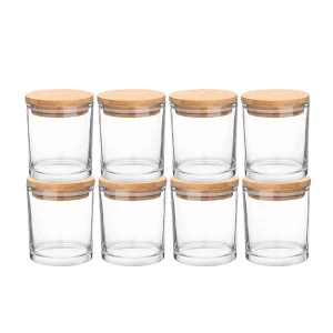 Wholesale Clear 10oz Round Glass Candle Jar for Candle Making with Lid