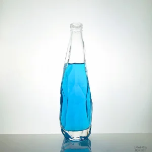 Unique Design Custom Liquor Bottle Luxury Water Glass Bottle for Decor