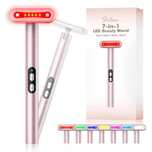Pakiss Wholesale Supplier 7 LED Light Therapy Beauty Device Eye Massager Wand