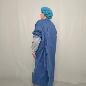 CE Approved Medical Supply Non-Woven Reinforced Sterile Surgical Gown Isolation Gown Protective Clothing Lab Coat for Hospital Dental Use