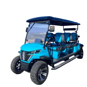 Electric 6 Seater Golf Cart American High-Efficiency 4KW Motor 48V-72V Battery LCD Touchscreen Hydraulic Brakes 30km/h Max Speed
