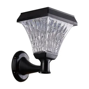 Lámpara de pared LED impermeable para jardín, luces solares de pared, terraza