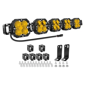 OEM ODM Daisy-Chainable Overlanding 4x4 Driving Spot Lights Aviation Aluminum IP67 Waterproof 5000 Lumens Exterior Light