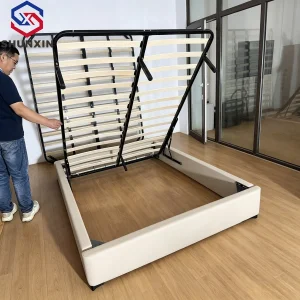 Cama doble con elevación de gas