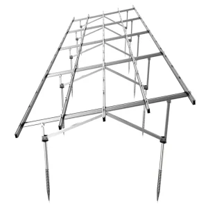 Ground Solar Panel Single Pole Mount Aluminum Mounted Racking Systems Structure