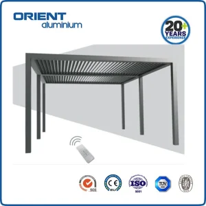 Outdoor aluminum gazebo pergola