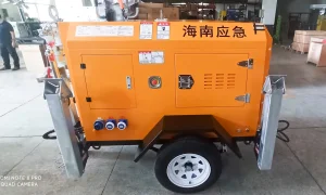 Sistema de Elevação de Grau Industrial Gerador Diesel Torre de Luz