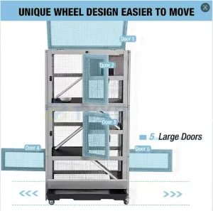 5-Level Metal Chinchilla Cage