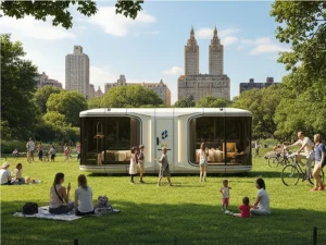 Space Saving Modular High Quality Easily Transportable Steel Capsule House