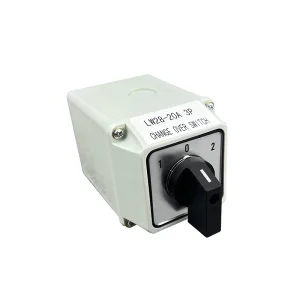 WNZJ LW28-20A 1-0-2 Industrial Electric 230-440V 20A Grey Outdoor IP65 Waterproof Changeover CE Certified Cam Rotary Switch