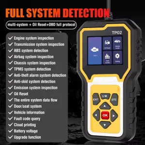 TP02 English Code Reader Auto Scanner Indonesia Custom