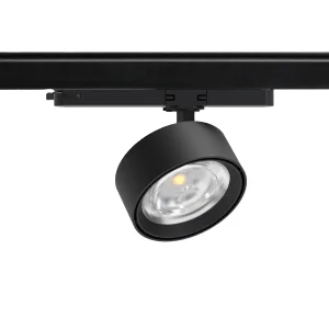 Factory Direct Sale High Quality Aluminum Black Adjustable Track Lights 15W 20W 28W Focus Rail Cob Led Track Lighting
