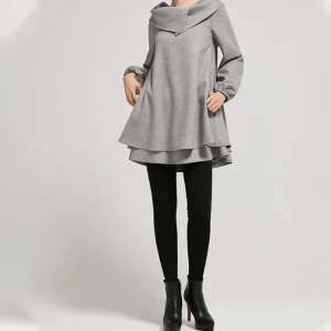 Vestido Tunic Inverno Estiloso para Uso Casual Diário