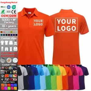 Custom Logo Polo Mens Relaxed Fit