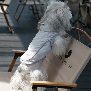 Stylish Pet Dog Apparel with Reflective Strips for Safety