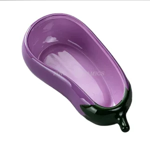 Custom LOGO Vegetable Shaped Snack Bowls Microwave Dishwasher Oven Available Creative Eggplant Styling Ceramic Salad Bowl