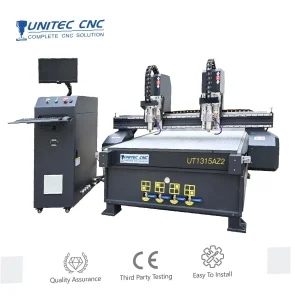 Unitec 3D Engraving Machine with Multi Heads 2 Spindles 3 Spindles 4 Spindles for Advertising Cabinet Working CNC Router Engraver Carving Machine Factory Price