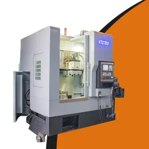 Space Saving Vtc700 CNC Vertical Lathe Machine Siemens System for Auto Brake Hub