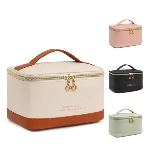 Famous 2025 New Large Capacity Women's PU Cosmetic Bag