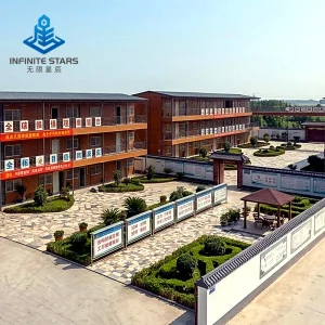 Modular School Building Two Story Prefab Classroom Wood Siding T Type Prefabricated House Community Dormitory