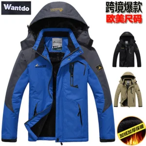 Unisex Fleece-Lined Outdoor Jacket - Stylish Outerwear for Hiking and Trekking