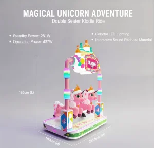 Customizable Electric Kiddie Ride-On Toy with Flashing Lights Metal Carnival Games for Kids English Language