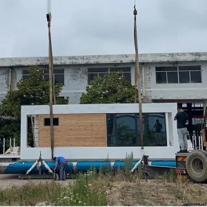 Aluminum Alloy Floating House Custom Interior Design Floating