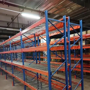 Fire Resistant Wire Mesh Deck Steel Rack Safety Compliant