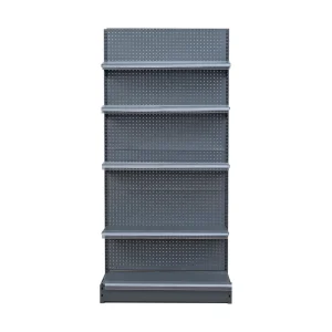 Customized Store Single Gondola Shelves Wooden Metal Display Racks Display Shelf