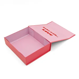 Eco friendly Pink Magnetic Gift Box