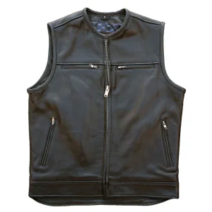 Wholesale Latest Design Breathable Men Leather Vest Best Quality Top Selling Low MOQ Men Leather Vest For Sale