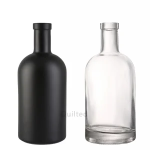 750ml Clear/Black Bottle
