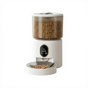Smart Pet Feeder with Wi-Fi Timed Dispensing Automatic Camera App Interaction for Cats &amp; Dogs (304 Stainless Steel)
