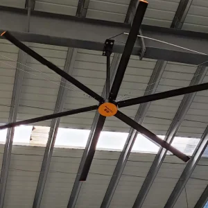 Commercial Industrial 12ft HVLS Fan 220V Large Ventilation Ceiling Fan with AC Motor for Manufacturing Plant Farm Restaurant
