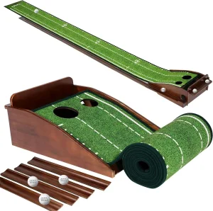 Automatic Ball Return Golf Putting Mat Mini Golf Swing Course Trainer Enhanced Training for Golf Training Aids