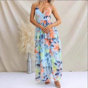 Vestido Feminino Manga Longa Estampado de Leopardo