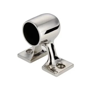 Marine Grade 316 Stainless Steel 90 Degree Boat Rail End Stanchion for 25mm/1" Pipe/Tube