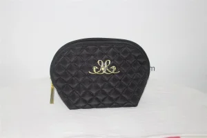 Proveedor de bolsas de maquillaje, bolsa cosmética vintage acolchada, fábrica de venta al por mayor